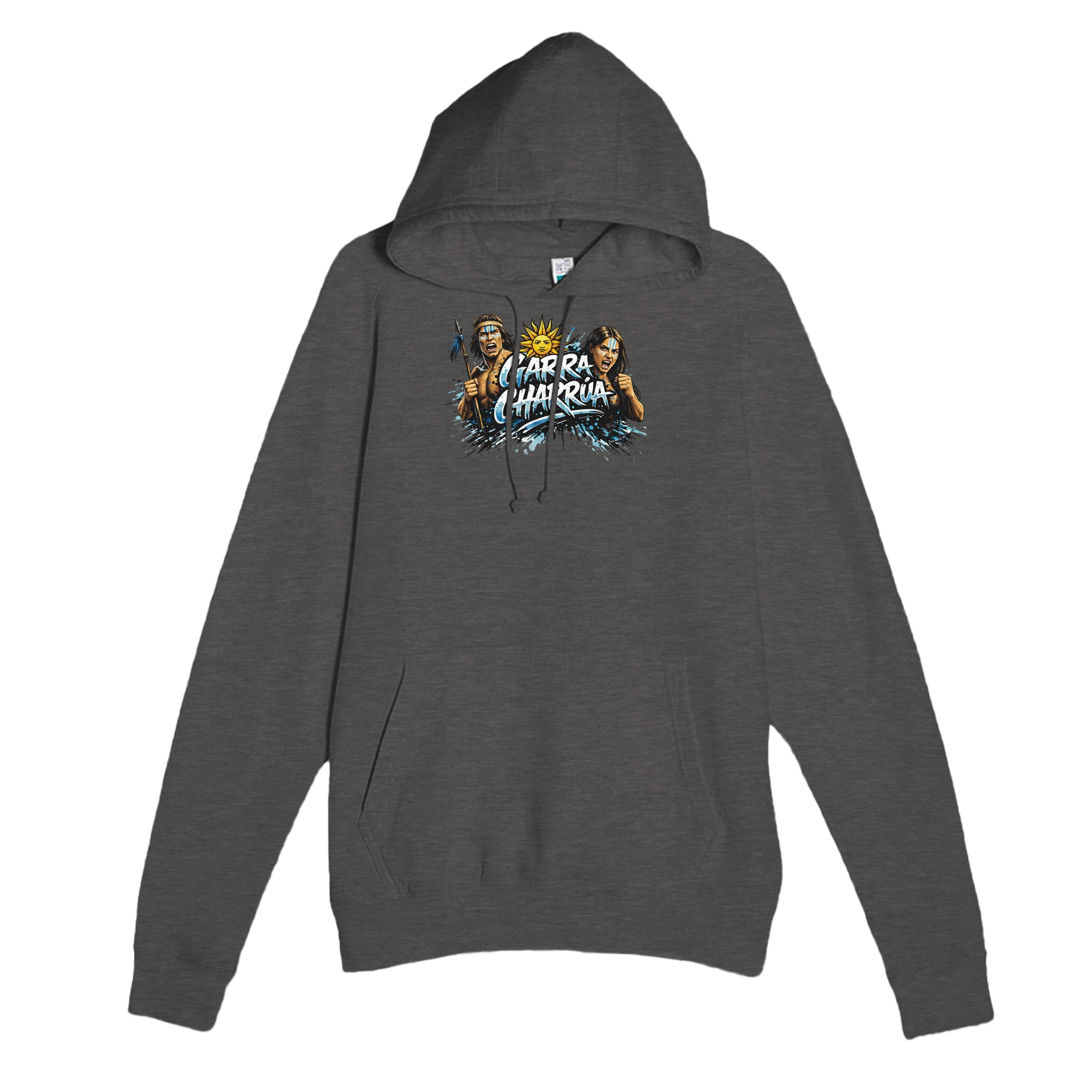 Heather Charcoal Garra Charrúa Uruguay heritage streetwear football hoodie