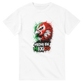 White Hecho en México eagle graphic t-shirt with red and green streetwear design