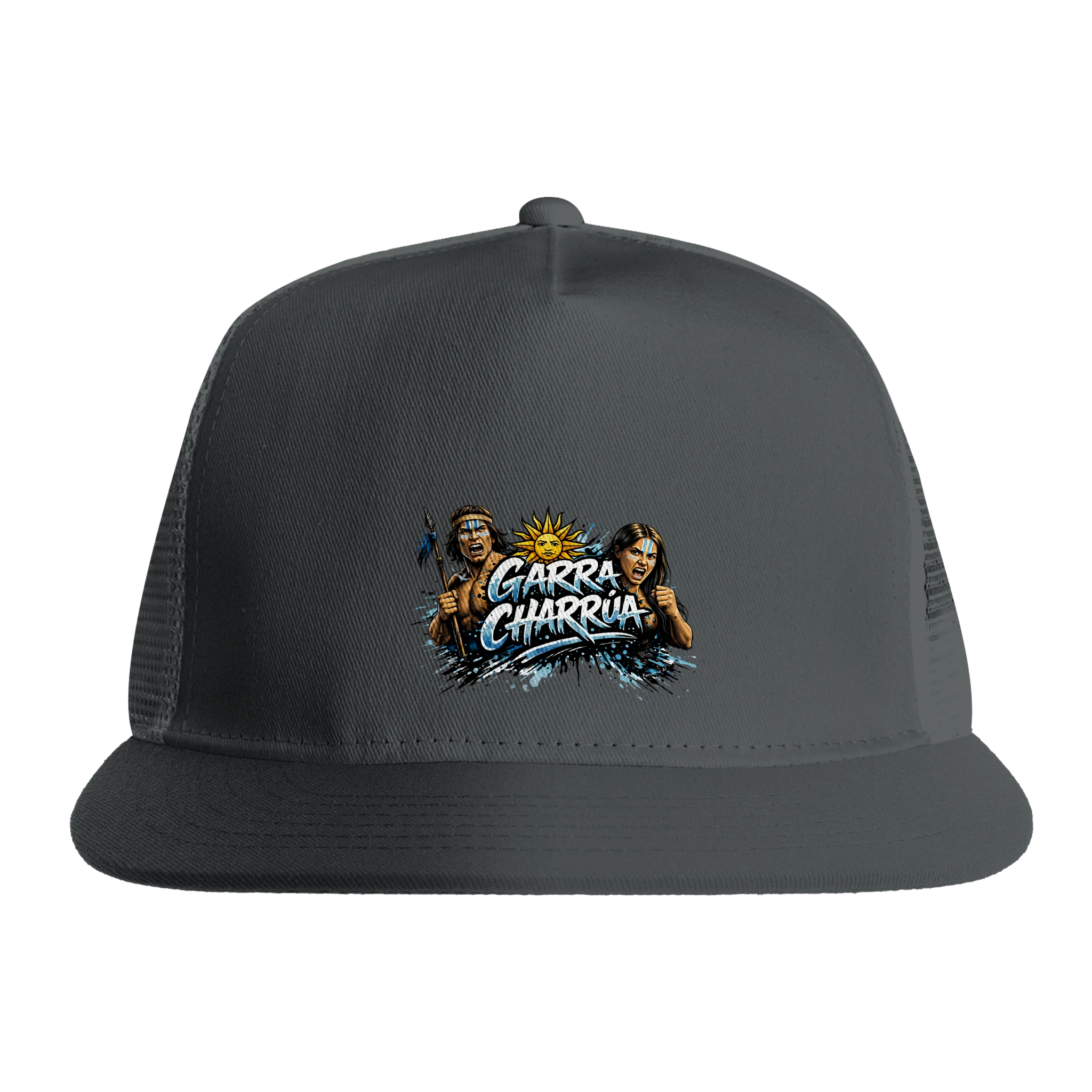 Grey Uruguay Garra Charrúa 5-panel trucker cap