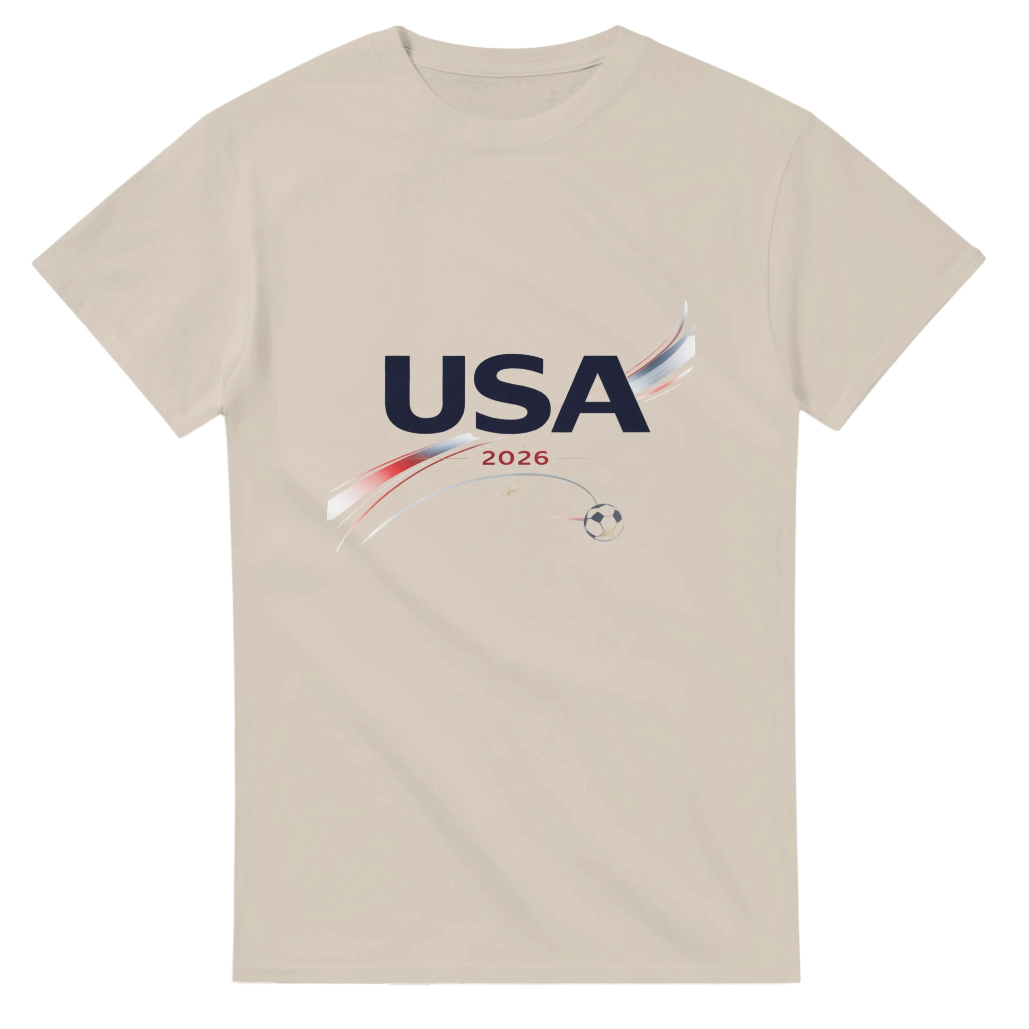 Sand USA 2026 minimal football t-shirt with motion design